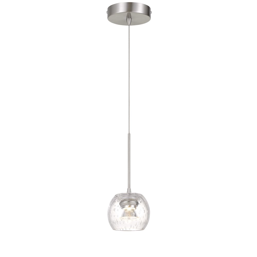 Ithaca 3000K, 8W, 700 Lumen, 90 Cri Dimmable Led Glass Mini Pendant. Picture 3