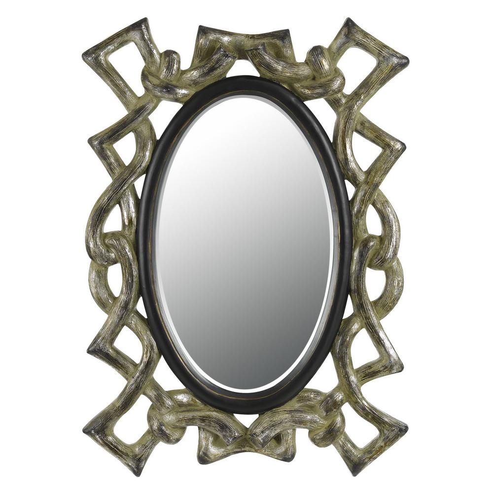 Popoli Rectangular Pu Bevel Mirror. Picture 1