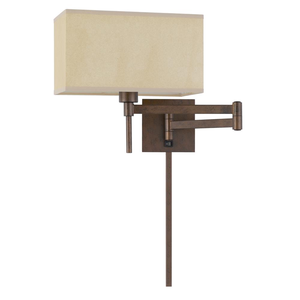 60W Robson Wall Swing Arm Reading Lamp. Picture 1
