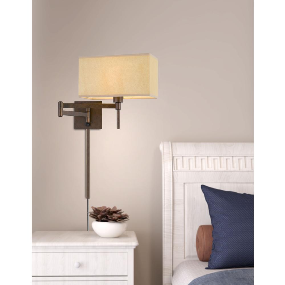 60W Robson Wall Swing Arm Reading Lamp. Picture 2