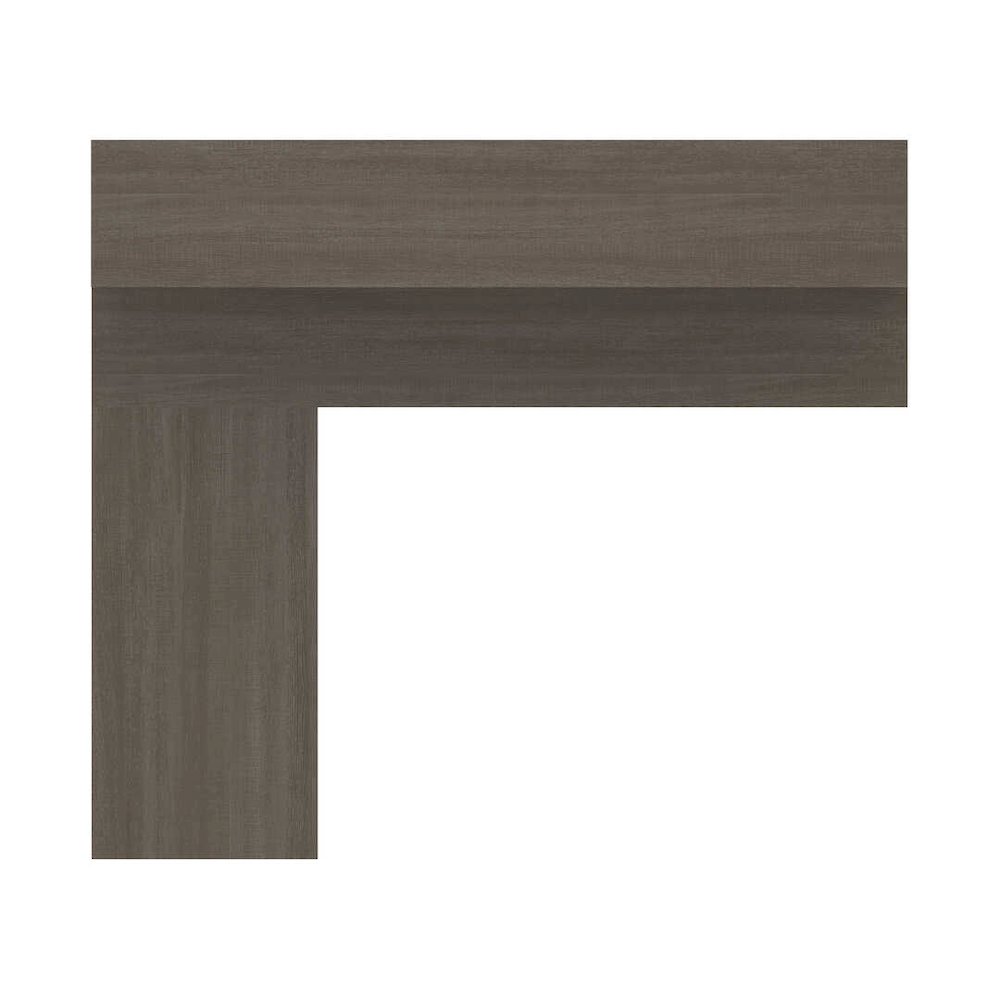 72W L-Shaped Desk with Pedestal and Hutch. Picture 4