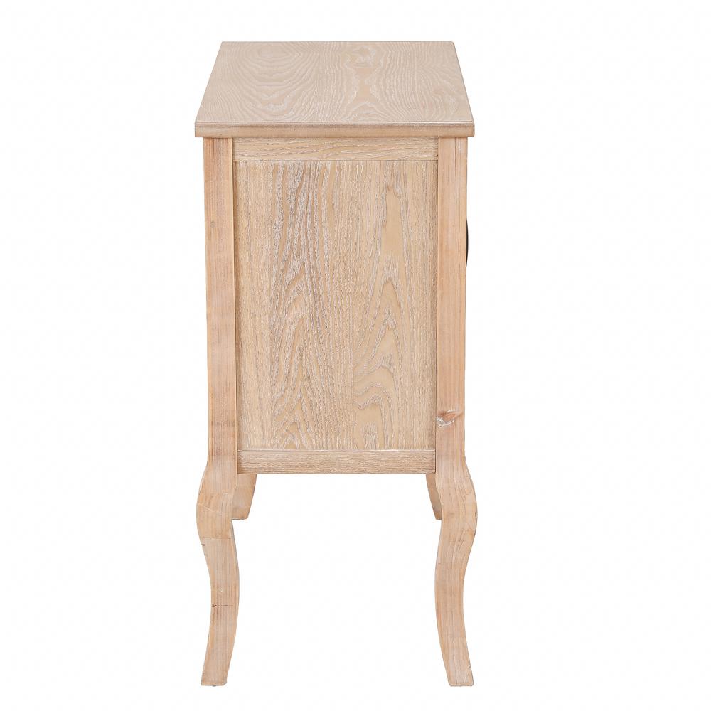 Natural Wood Finish Accent Cabinet. Picture 5