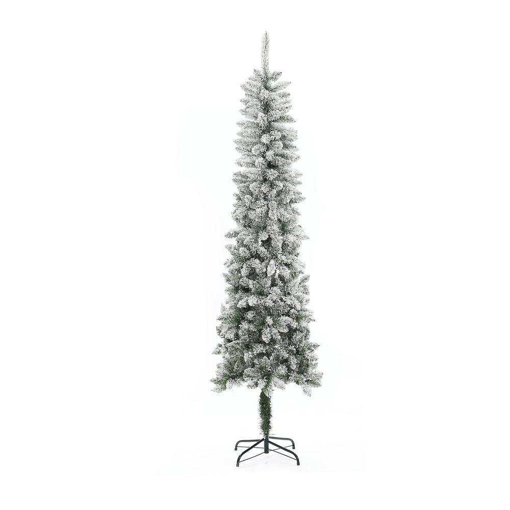 7.4Ft Pencil Slim Artificial Christmas Tree. Picture 1