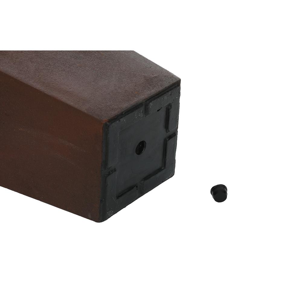 Rustic Brown MgO 18.5in. H Tall Tapered Planter. Picture 9