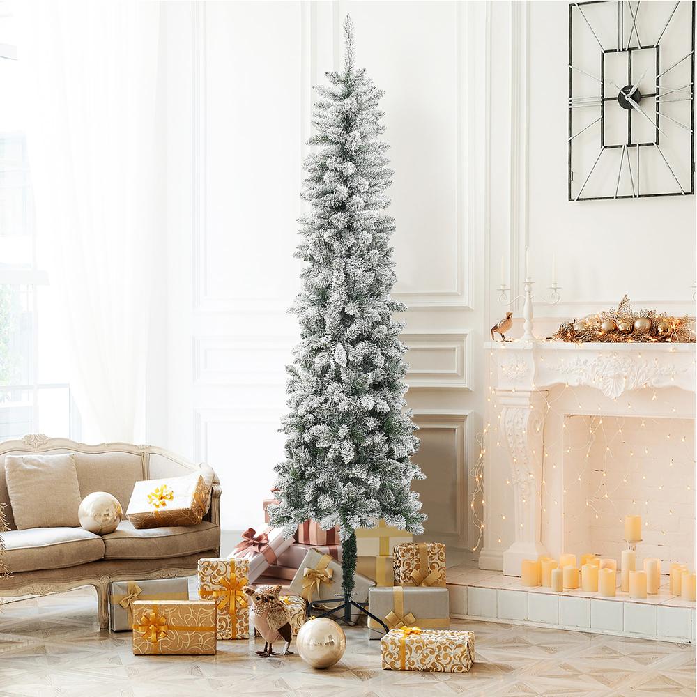 7.4Ft Pencil Slim Artificial Christmas Tree. Picture 2