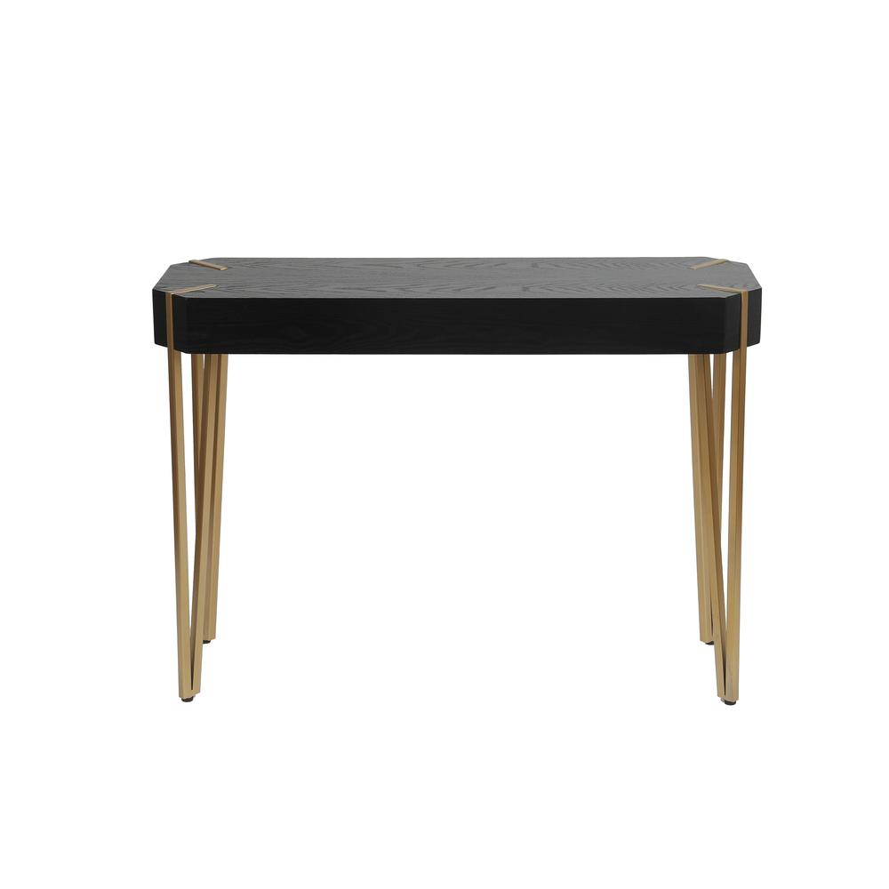 Wood and Metal Console Entryway Table. Picture 1
