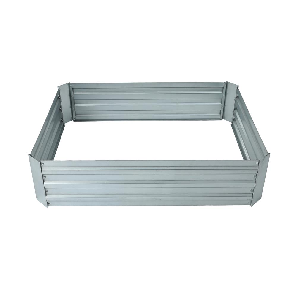 48in Galvanized Rectangular Raised Garden Bed. Picture 2