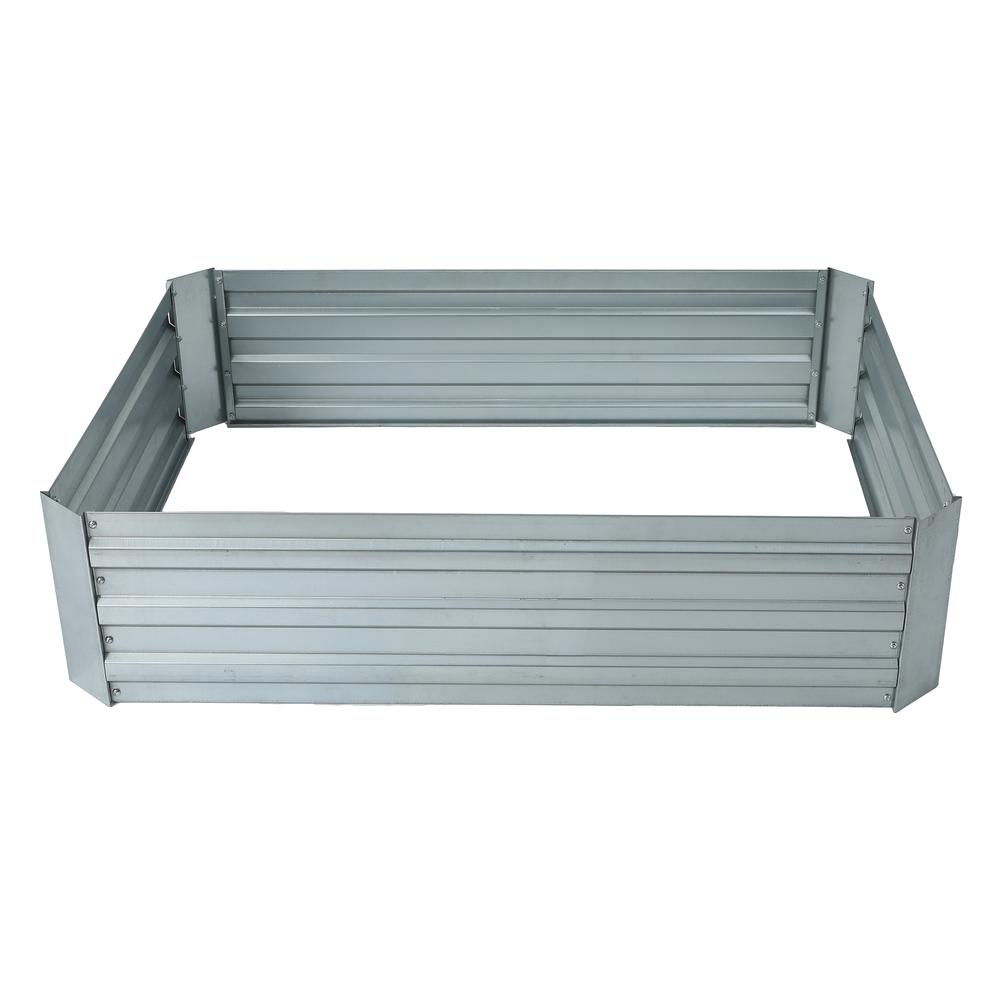48in Galvanized Rectangular Raised Garden Bed. Picture 4