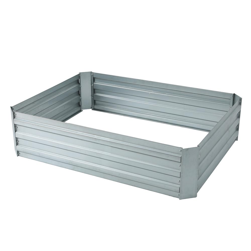 48in Galvanized Rectangular Raised Garden Bed. Picture 5