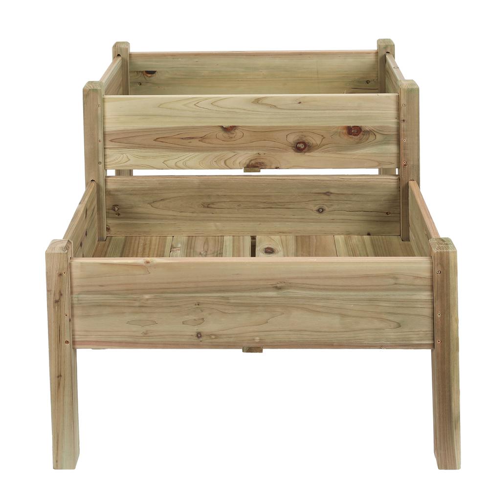 Wood Two Tier Raised Garden Bed. Picture 2