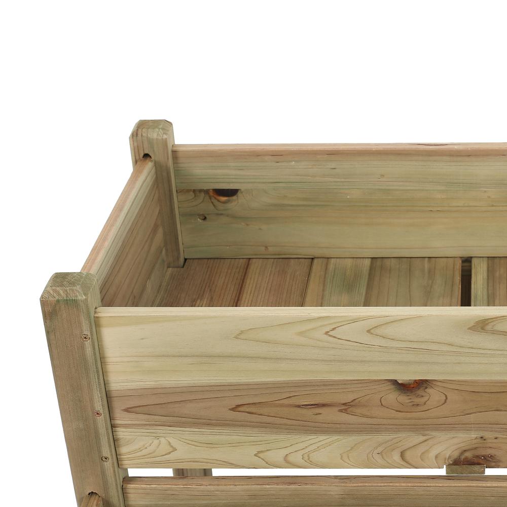 Wood Two Tier Raised Garden Bed. Picture 6