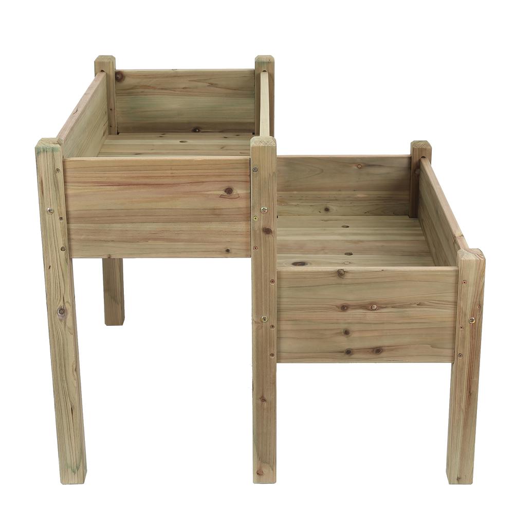 Wood Two Tier Raised Garden Bed. Picture 4