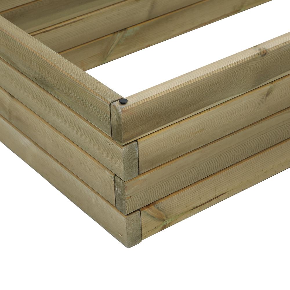 Wood 3.3ft x 1.6ft Raised Garden Bed. Picture 6