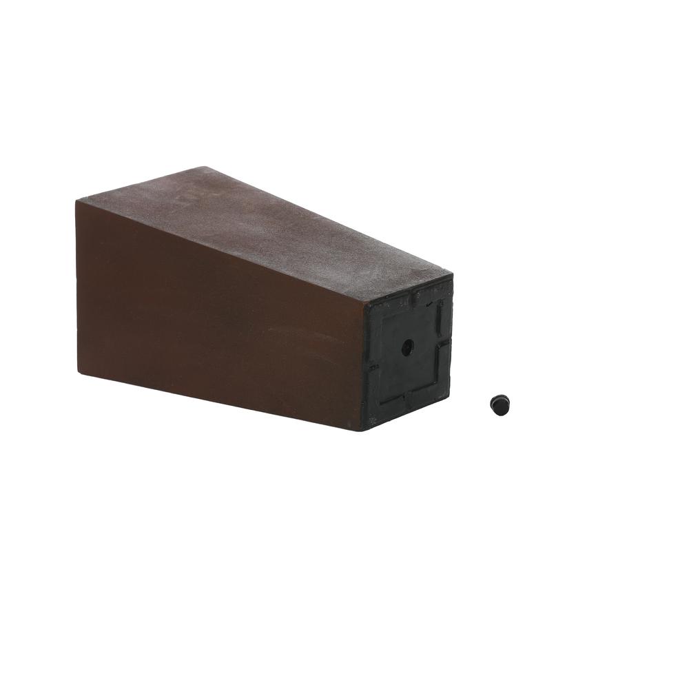 Rustic Brown MgO 18.5in. H Tall Tapered Planter. Picture 5