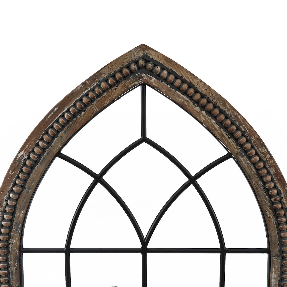 Wood and Metal Cathedral Wall Decor. Picture 4