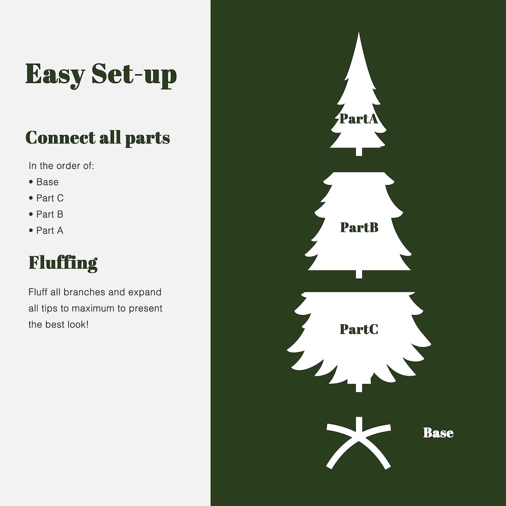 LuxenHome 6Ft Pencil Slim Artificial Flocked Green Christmas Tree. Picture 8