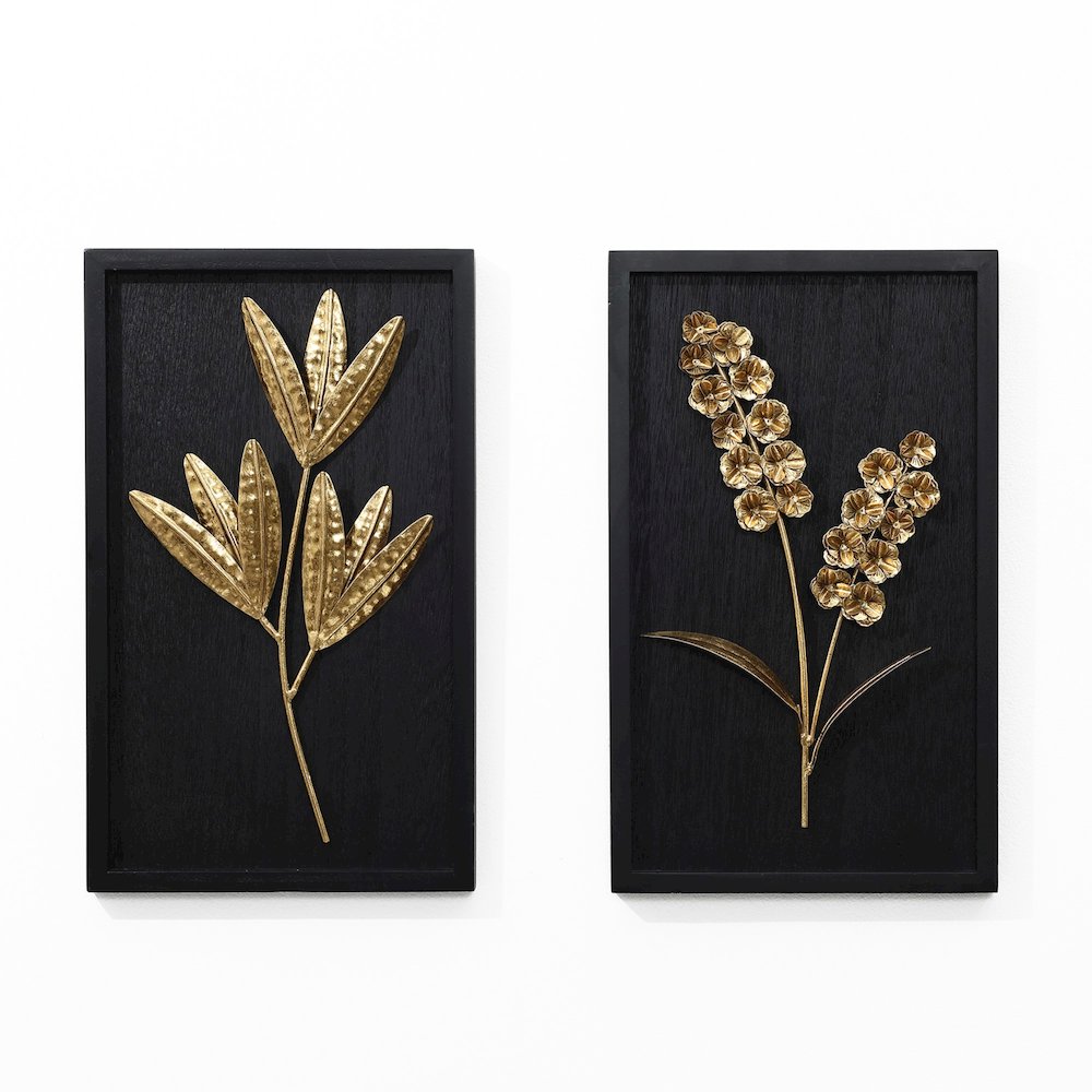 2-Piece Flower Bouquet Modern Wall Decor Set. Picture 1