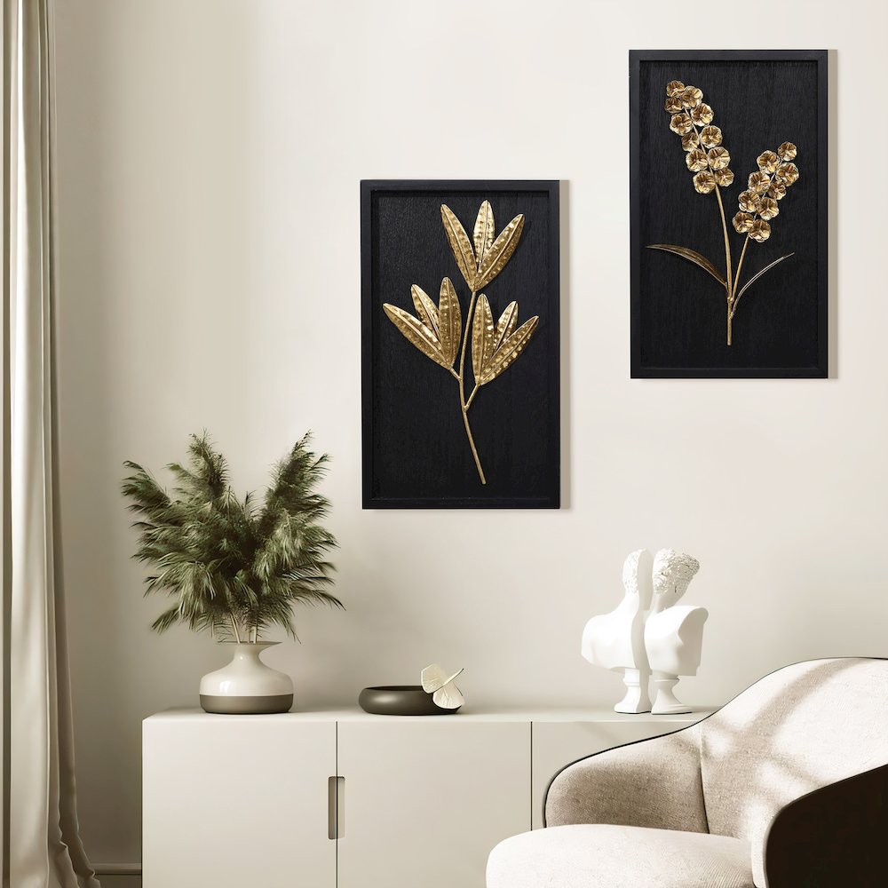 2-Piece Flower Bouquet Modern Wall Decor Set. Picture 3
