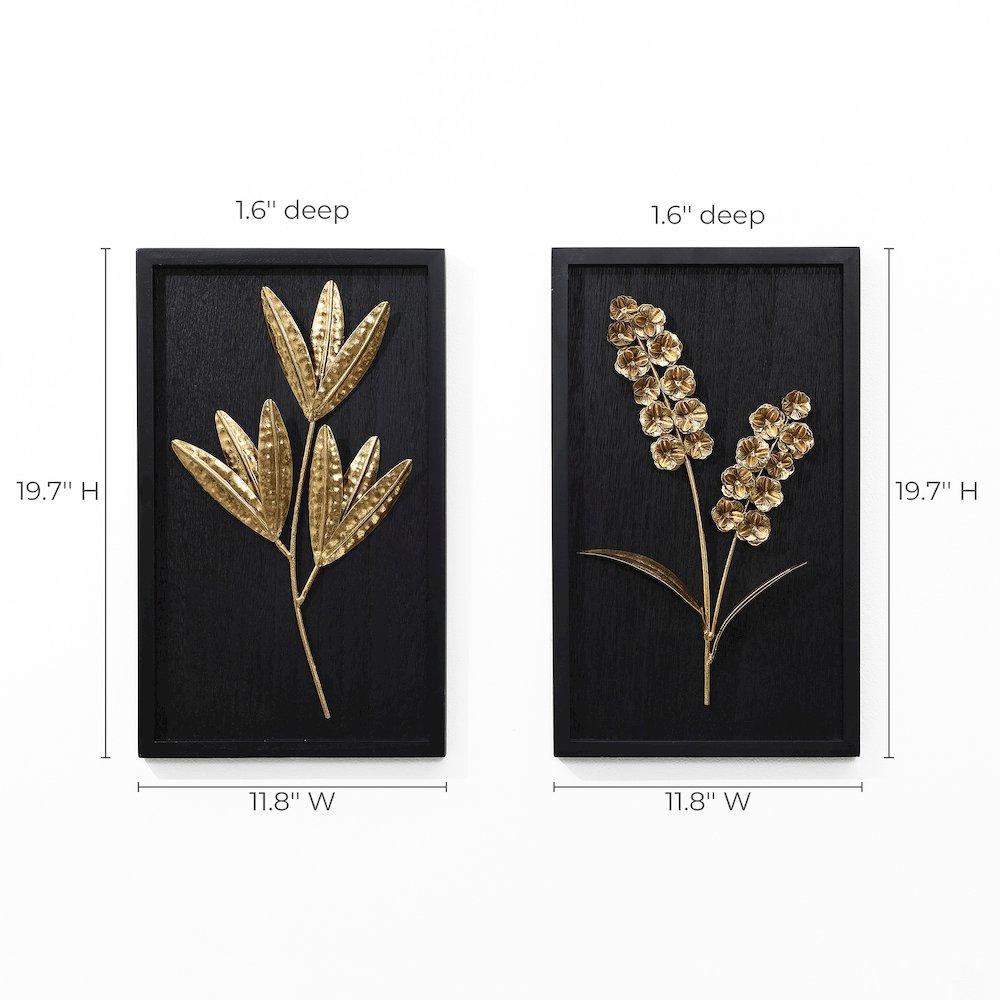 2-Piece Flower Bouquet Modern Wall Decor Set. Picture 8