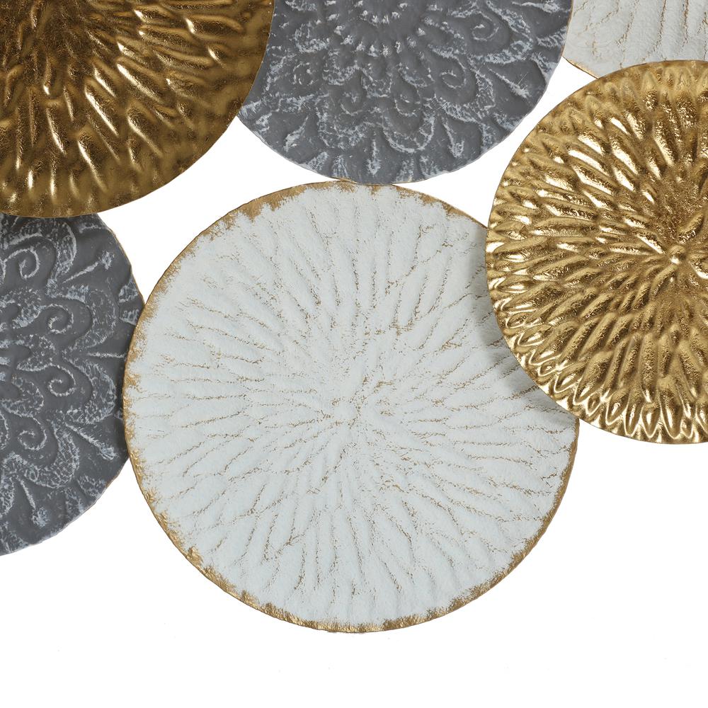 48" W Connected Circles Metal Wall Decor Sculpture. Picture 7