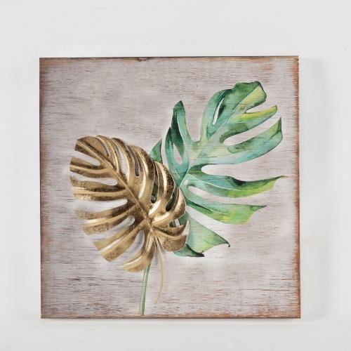 Set of 2 Leaf Wall Plaque. Picture 3