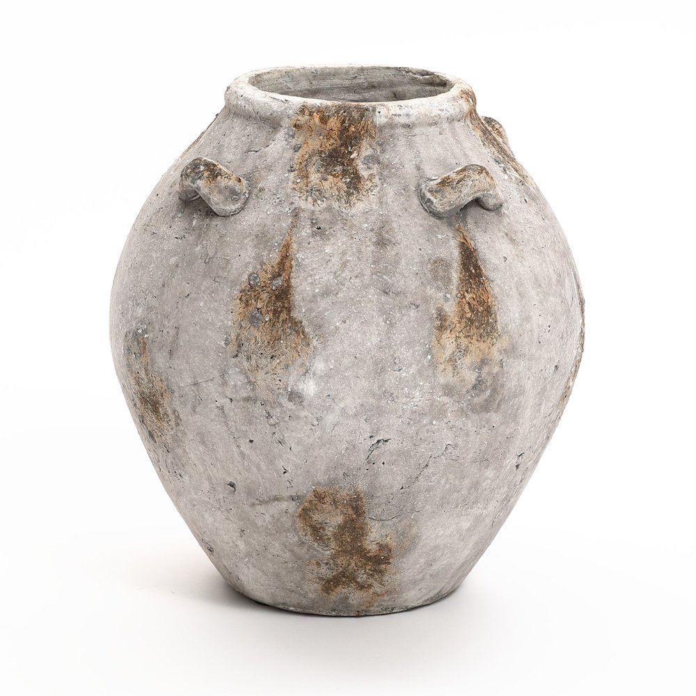 12-Inch Tall Indoor and Outdoor Jug Vase with Handles. Picture 1