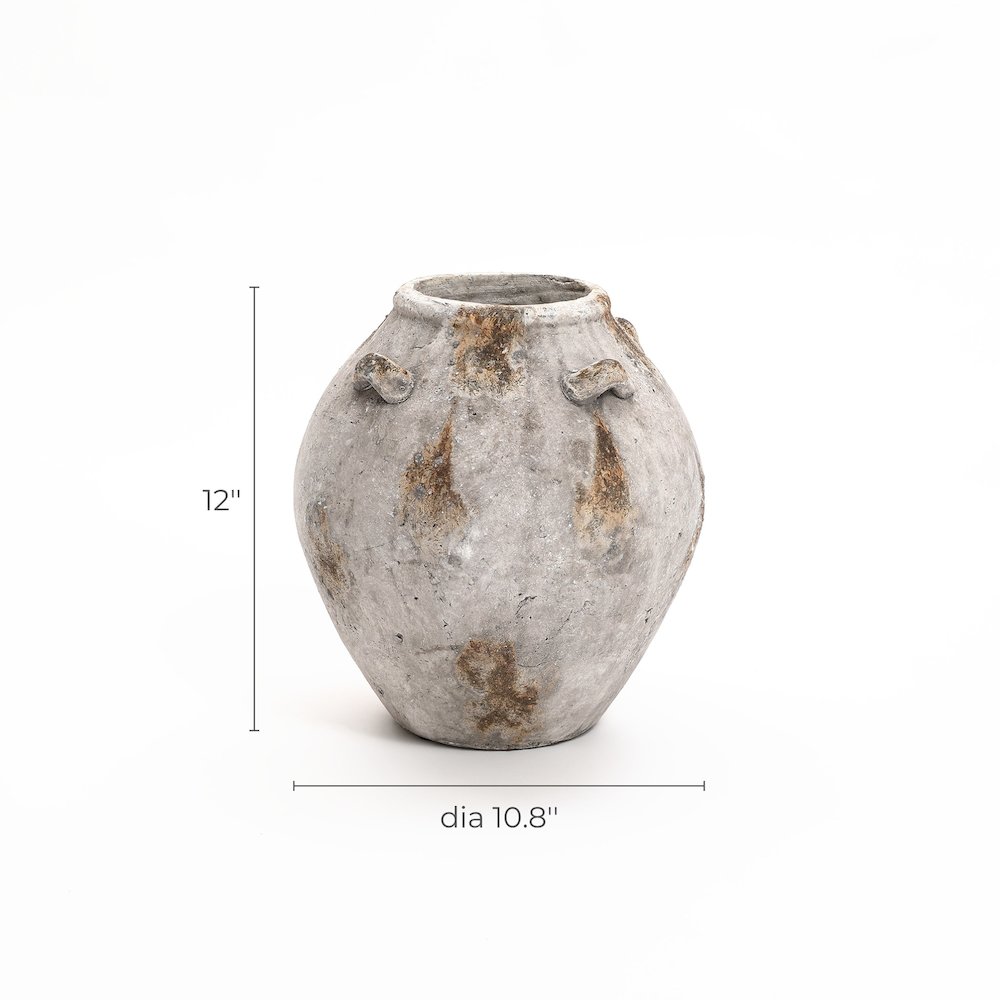 12-Inch Tall Indoor and Outdoor Jug Vase with Handles. Picture 7