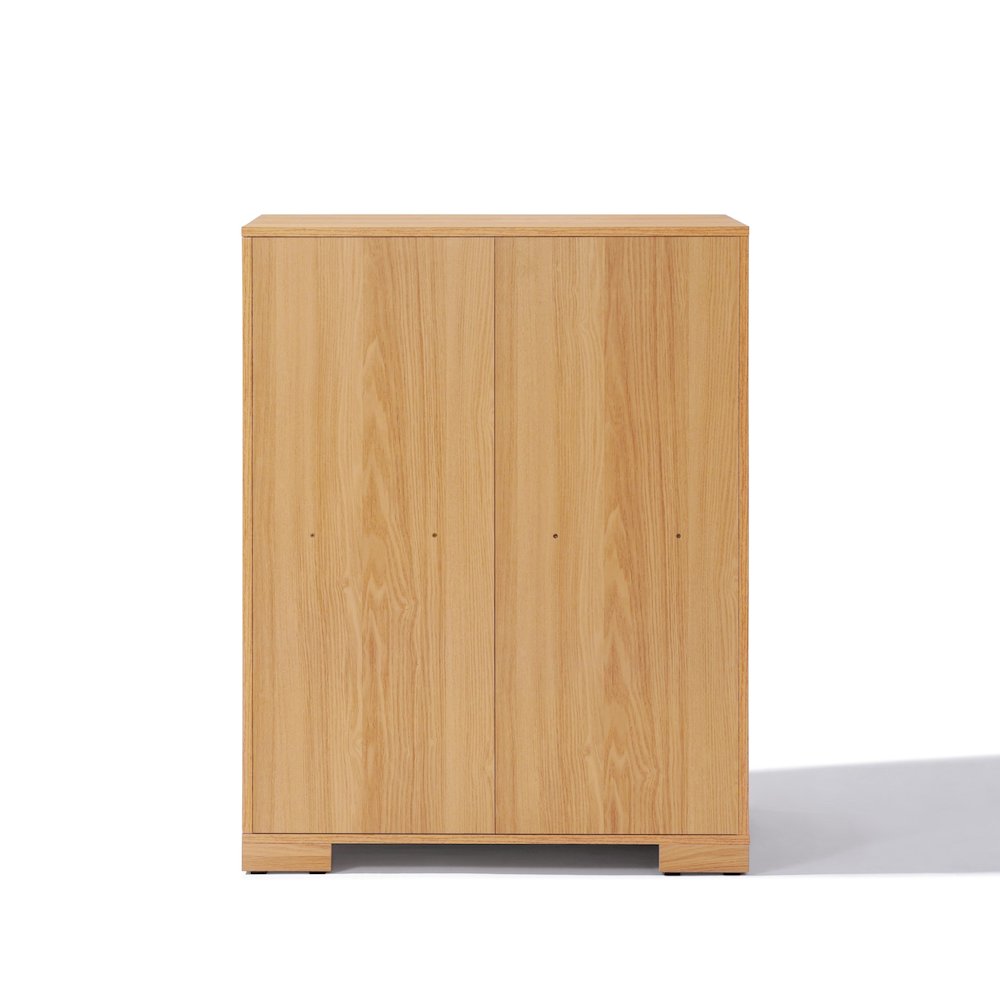 Natural and White 40.9-Inch Tall 4-Drawer Chest. Picture 7