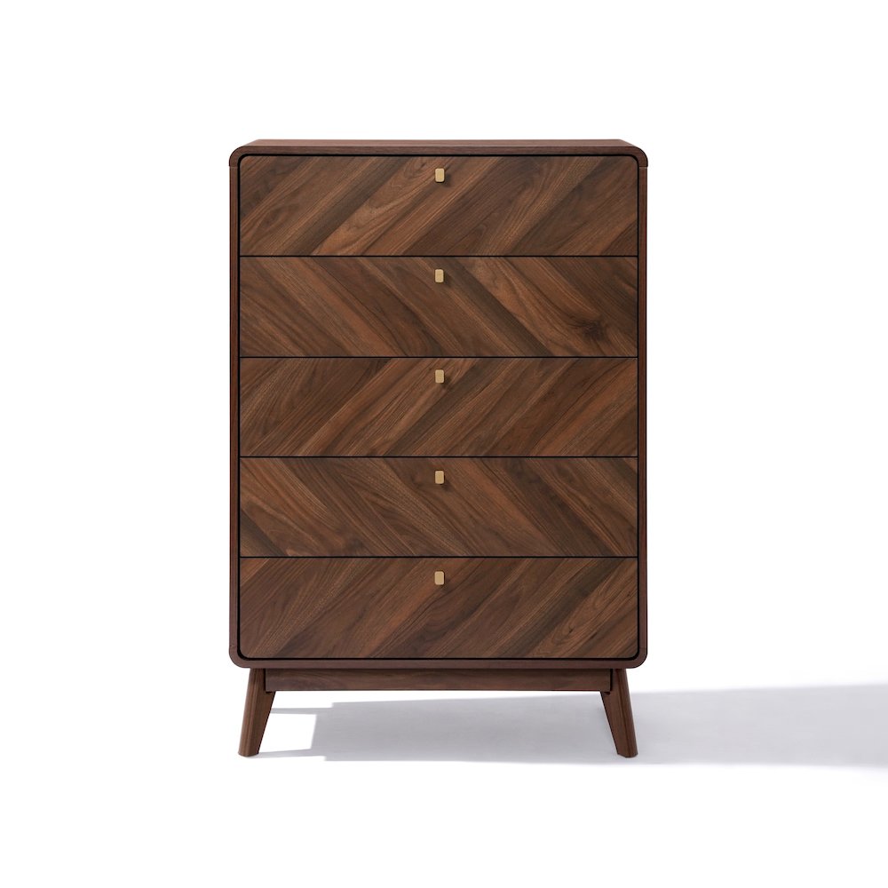 Columbia Engineered Wood 47.5-Inch Tall 5-Drawer Bachelor Chest. Picture 1