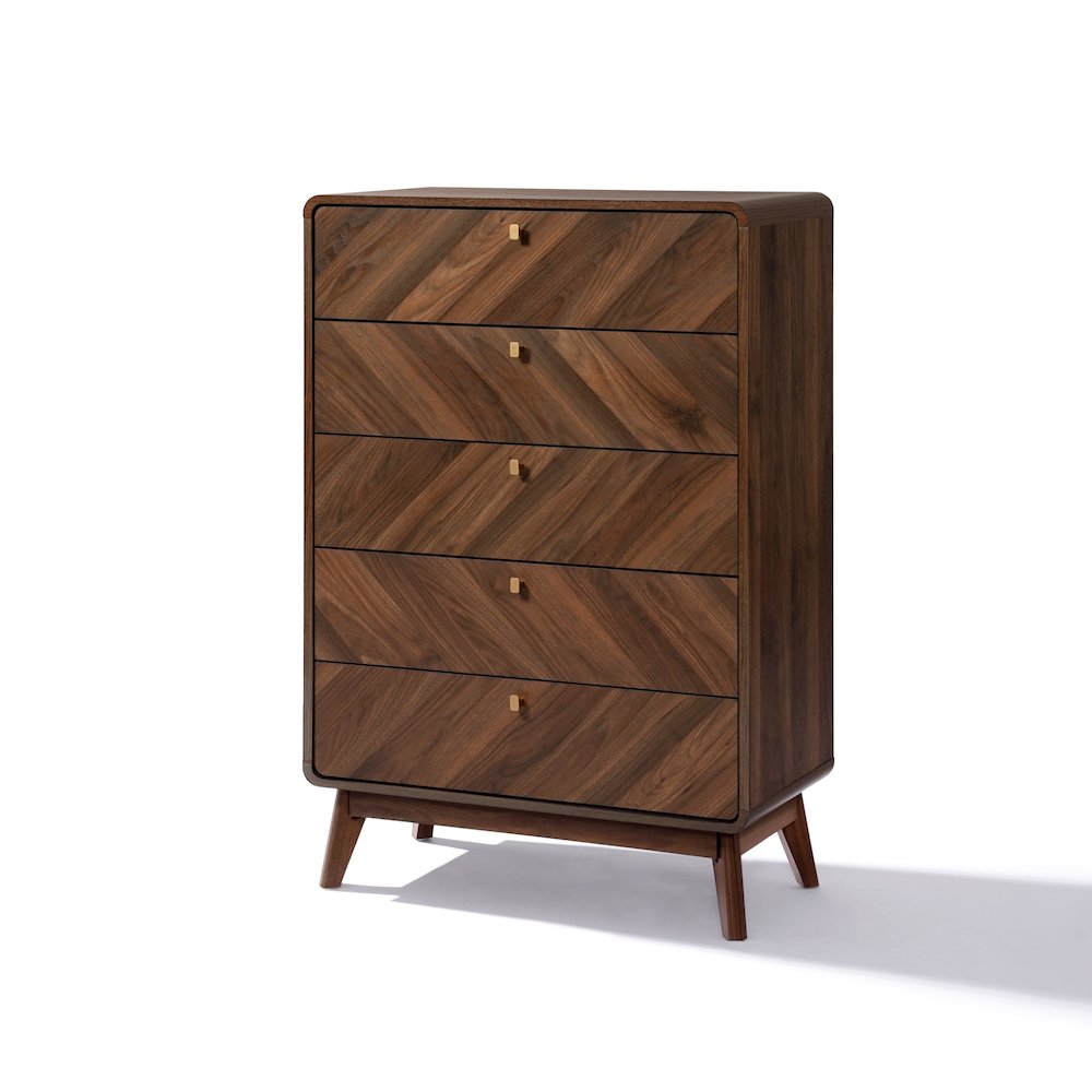 Columbia Engineered Wood 47.5-Inch Tall 5-Drawer Bachelor Chest. Picture 4