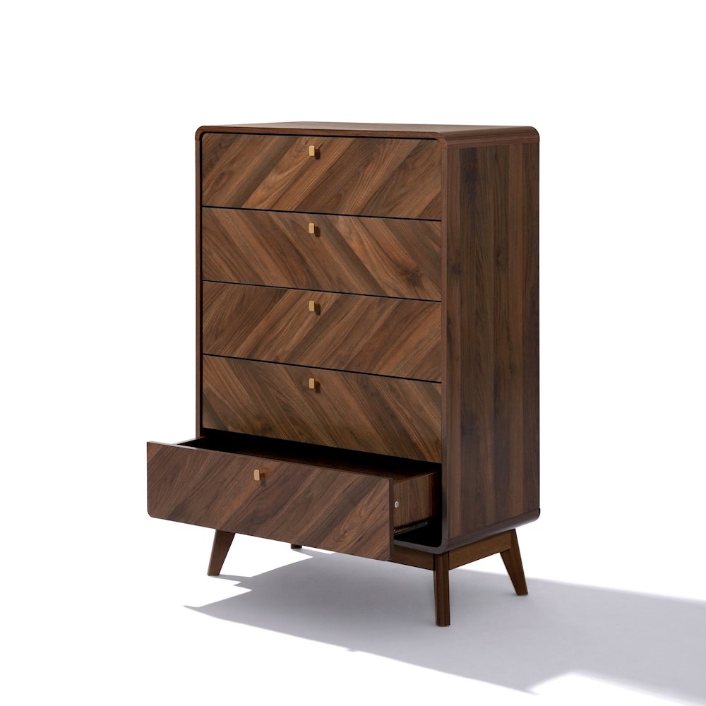 Columbia Engineered Wood 47.5-Inch Tall 5-Drawer Bachelor Chest. Picture 5