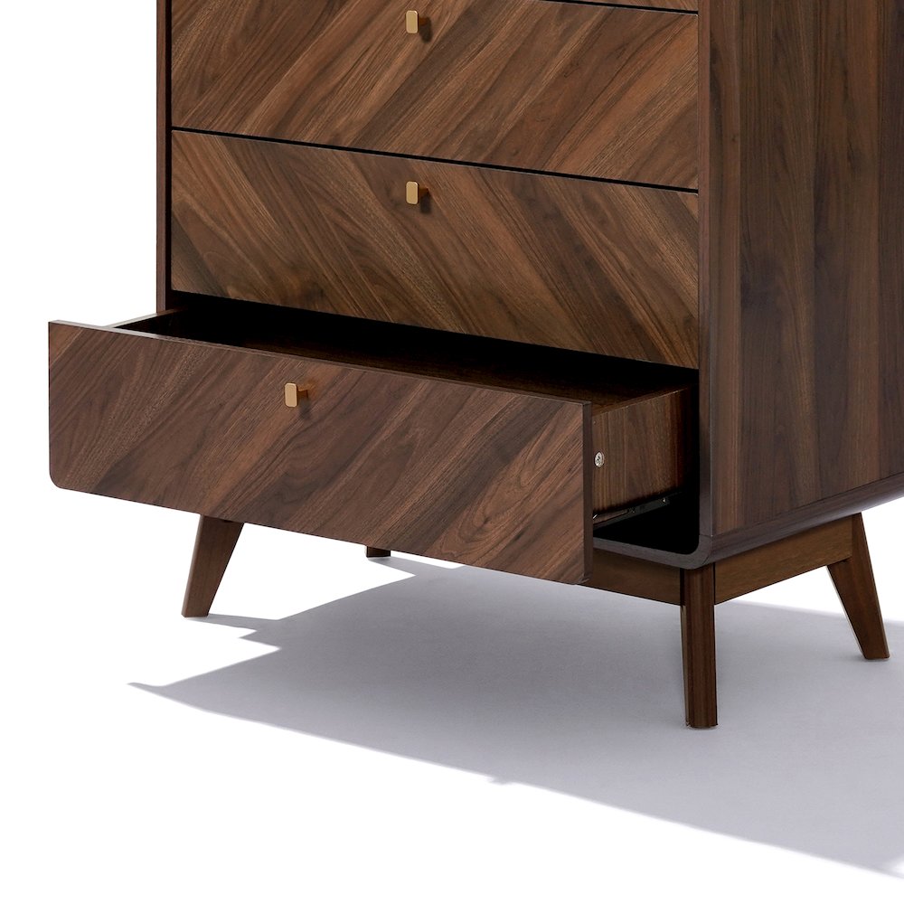 Columbia Engineered Wood 47.5-Inch Tall 5-Drawer Bachelor Chest. Picture 6