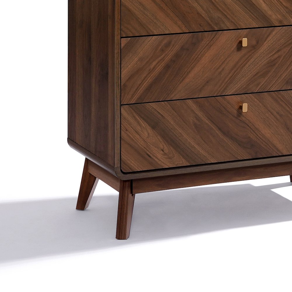 Columbia Engineered Wood 47.5-Inch Tall 5-Drawer Bachelor Chest. Picture 7
