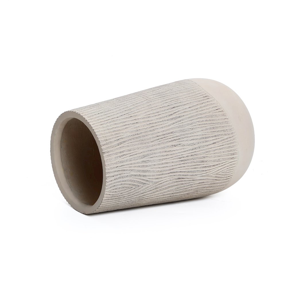 Round Tapered 27-Inch Tall MgO Planter, Indoor and Outdoor. Picture 5