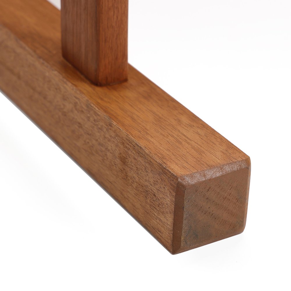 Natural Solid Wood 47.2-Inch Long Rectangle Sloping Seat Outdoor Bench. Picture 9