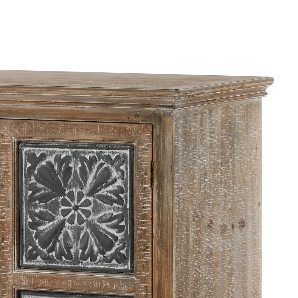 Wood and Metal Wardrobe Storage Cabinet. Picture 8