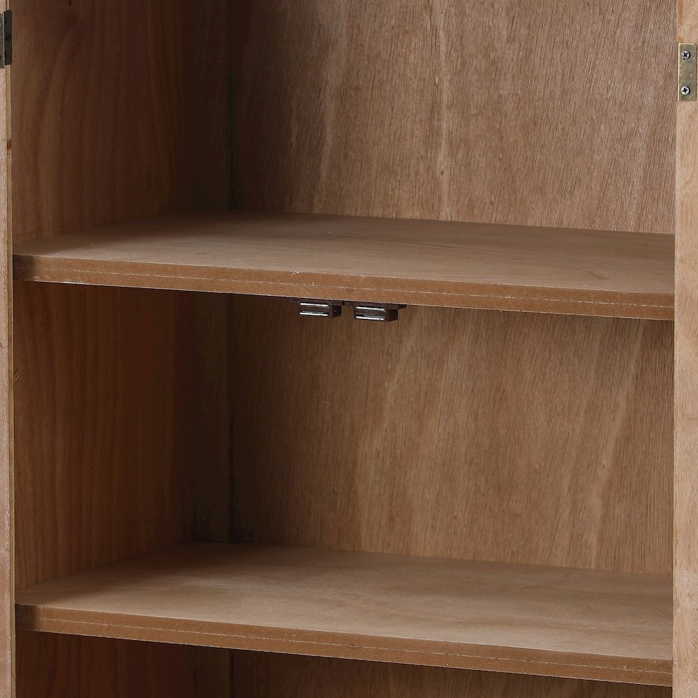 Wood and Metal Wardrobe Storage Cabinet. Picture 10