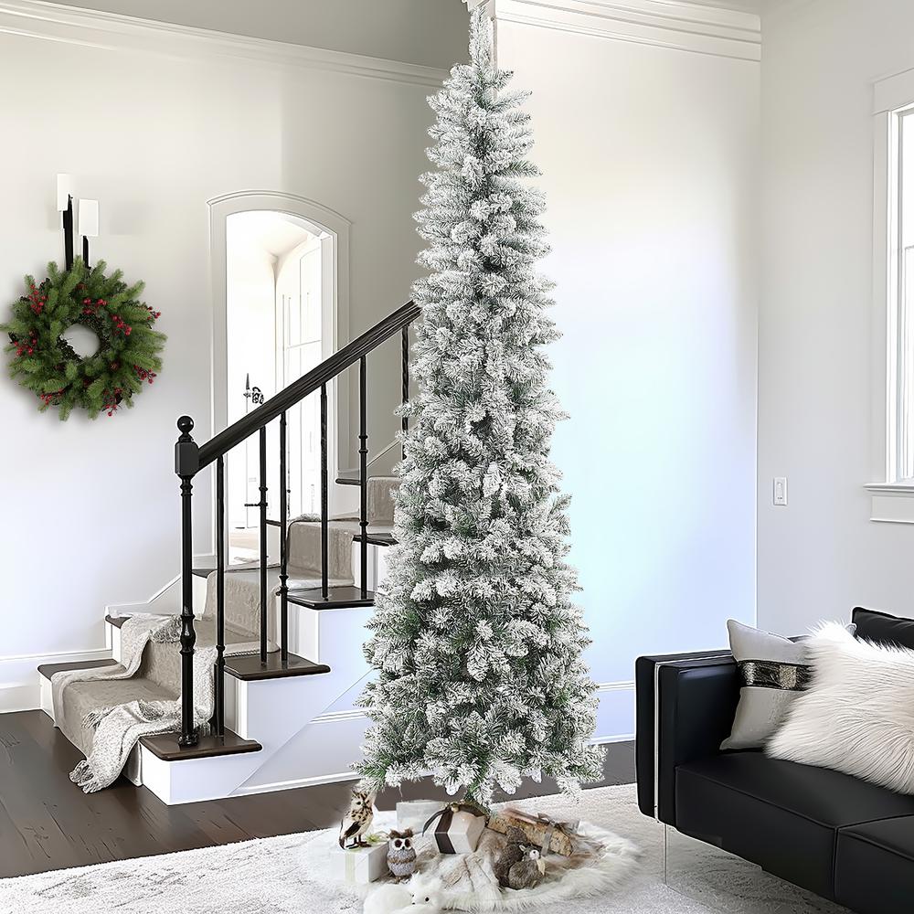 7.4Ft Pencil Slim Artificial Christmas Tree. Picture 6