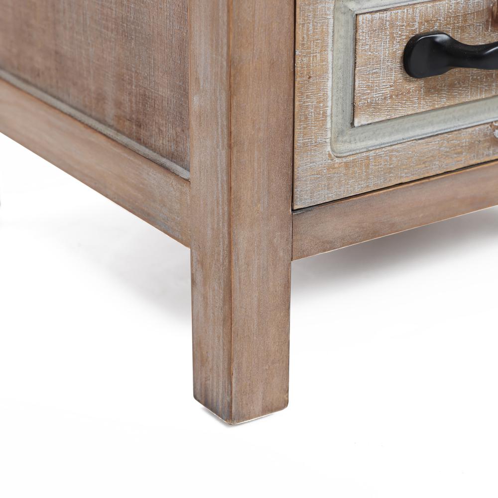 48" Tower Wood 2-Drawer 1-Door Storage Cabinet. Picture 13