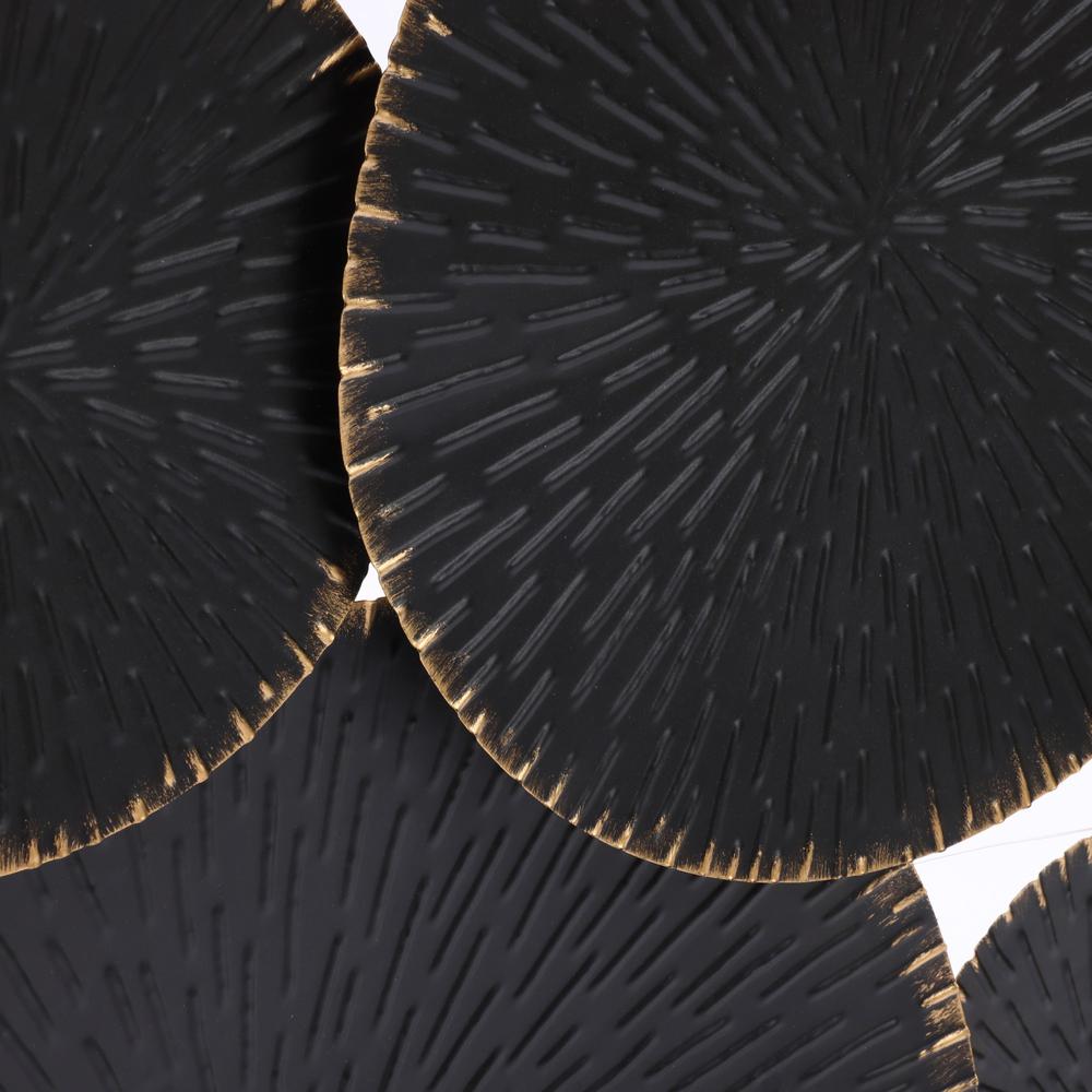 Abstract Black with Gold Large Metal Wall Decor. Picture 6