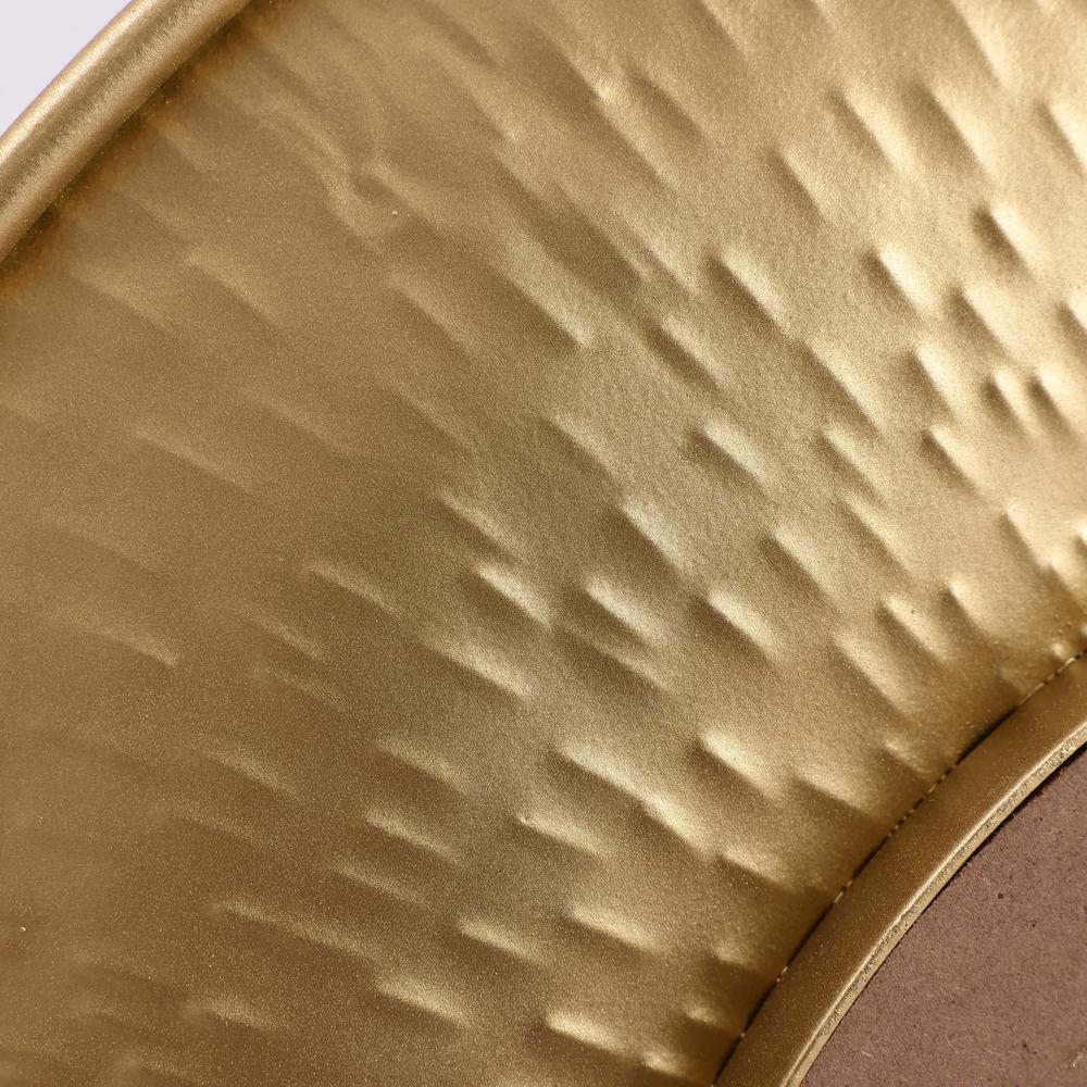 3-Piece Gold Metal Round Wall Mirror Set. Picture 10