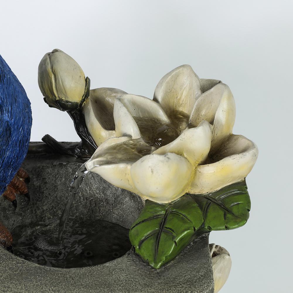 Polyresin Peacock Outdoor Fountain with LED Light. Picture 5