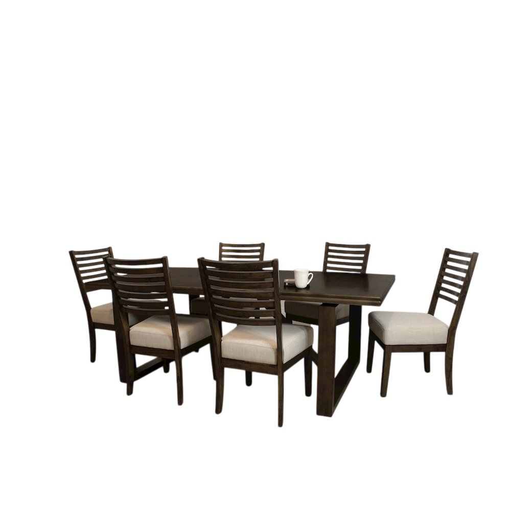 Scott 7-Piece Dining Set with 3 Sets of Chairs in Two-Tone. Picture 1