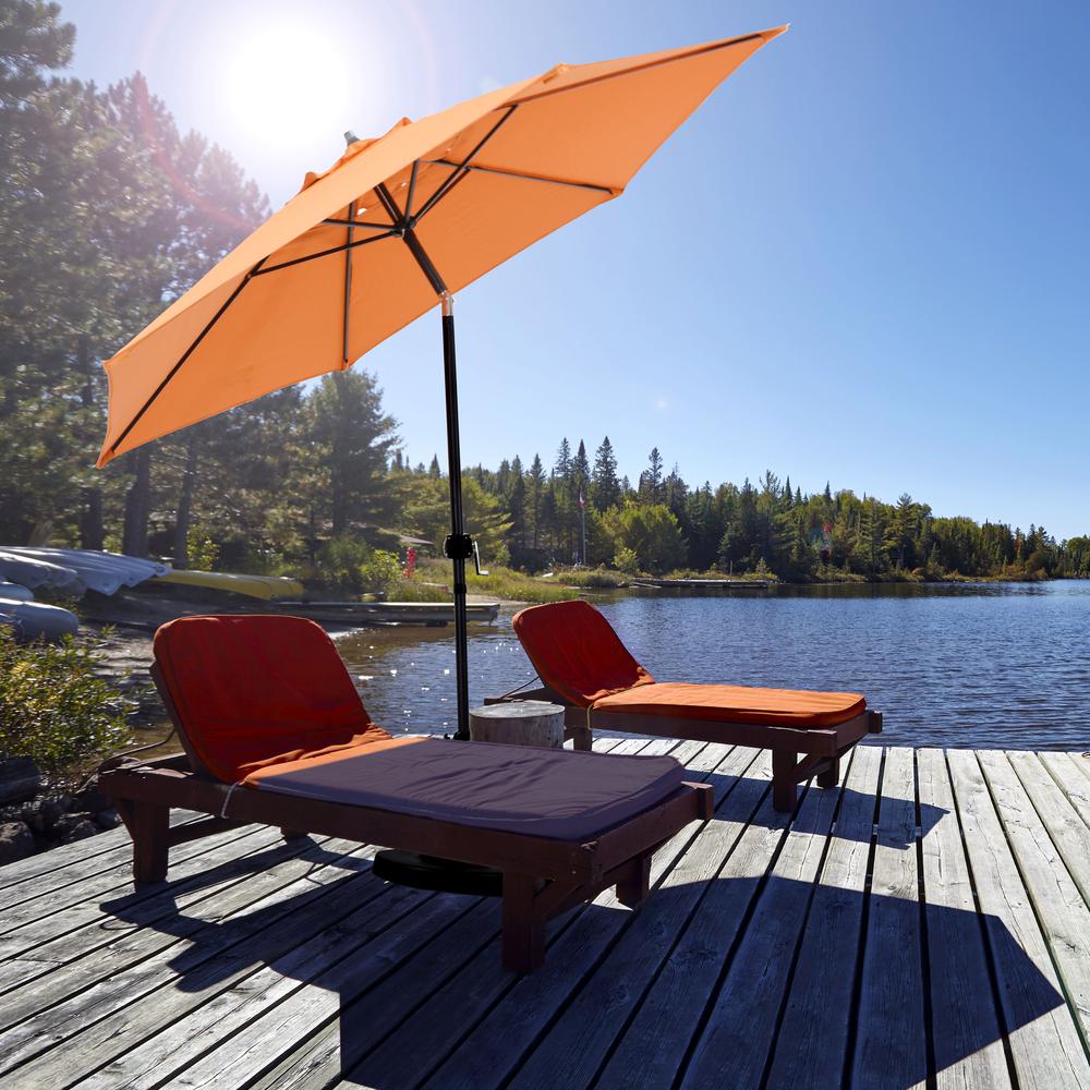 9-Foot Steel Market Patio Umbrella. Picture 4
