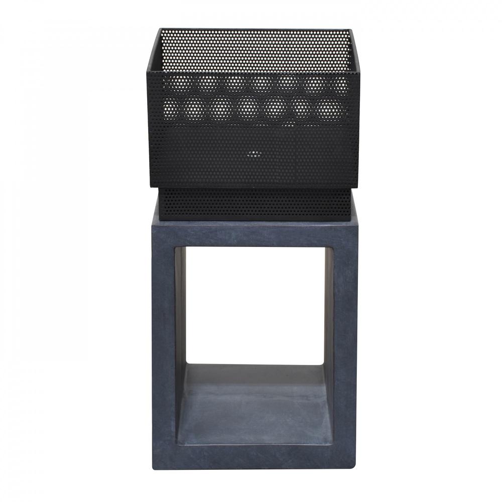 Sentinel Fire Basket in Dark Gray Granite. Picture 1