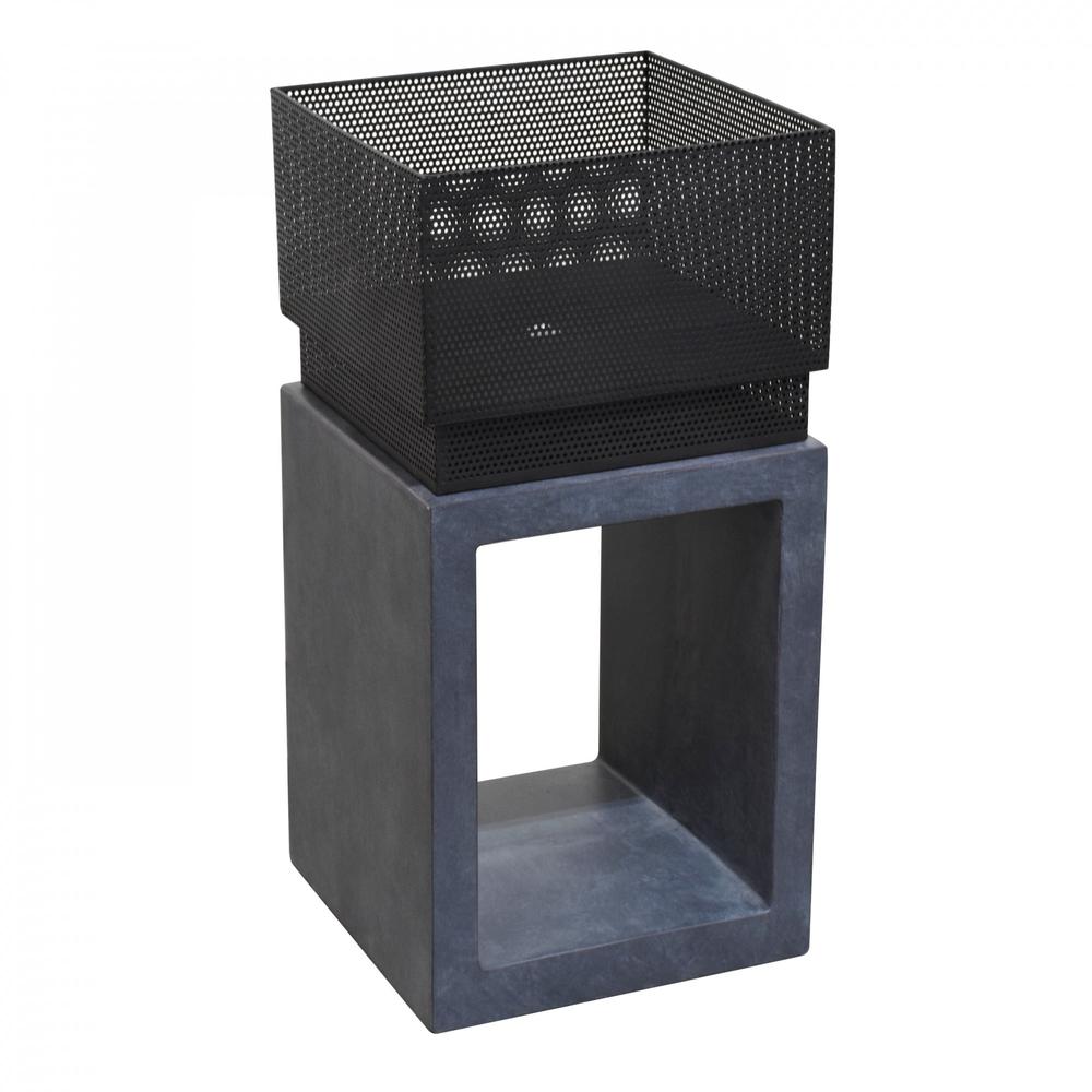 Sentinel Fire Basket in Dark Gray Granite. Picture 2