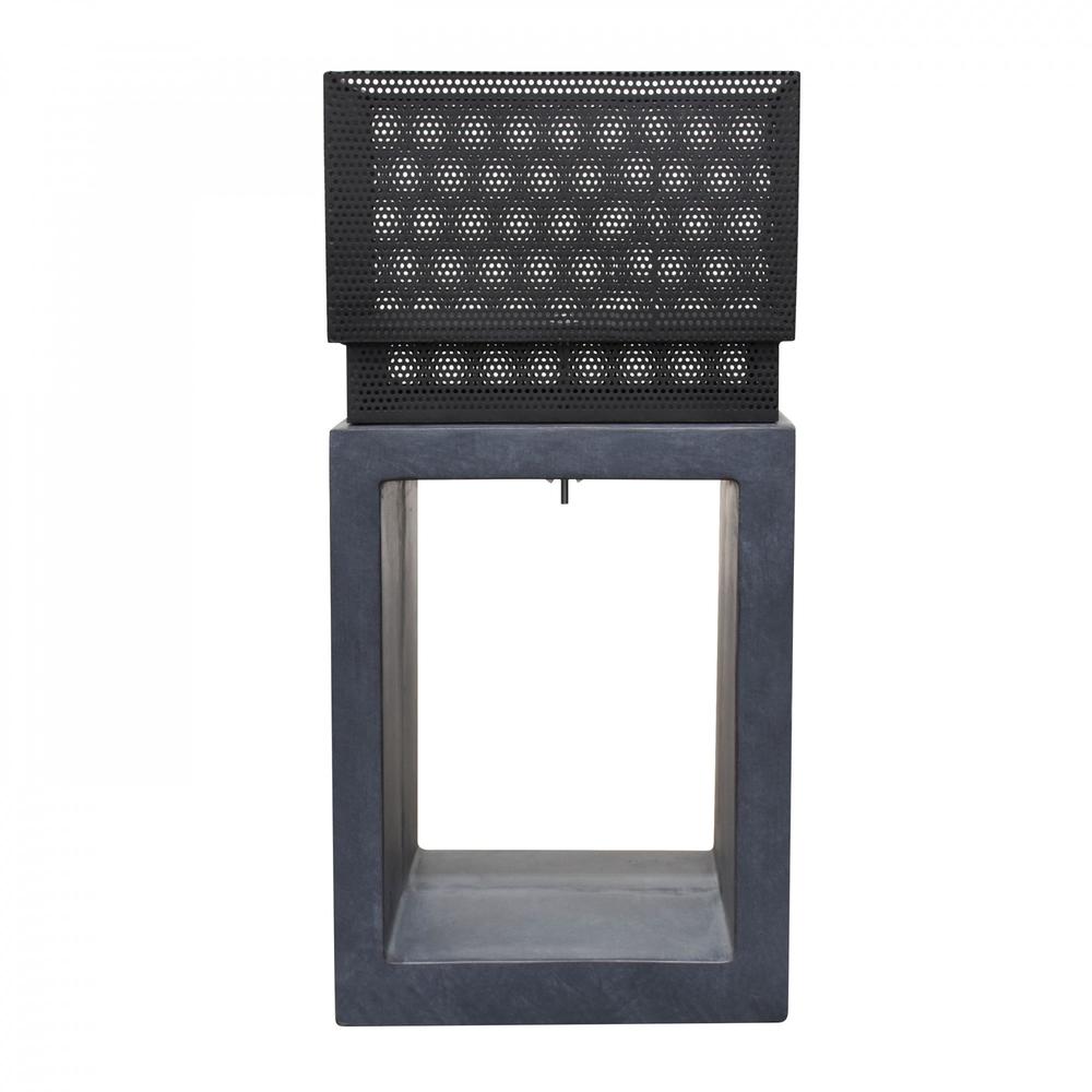 Sentinel Fire Basket in Dark Gray Granite. Picture 3