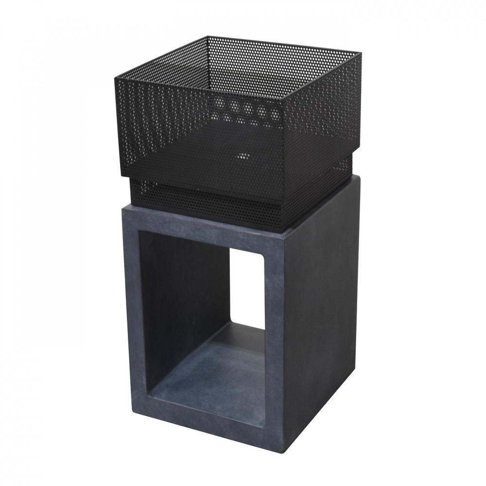 Sentinel Fire Basket in Dark Gray Granite. Picture 4