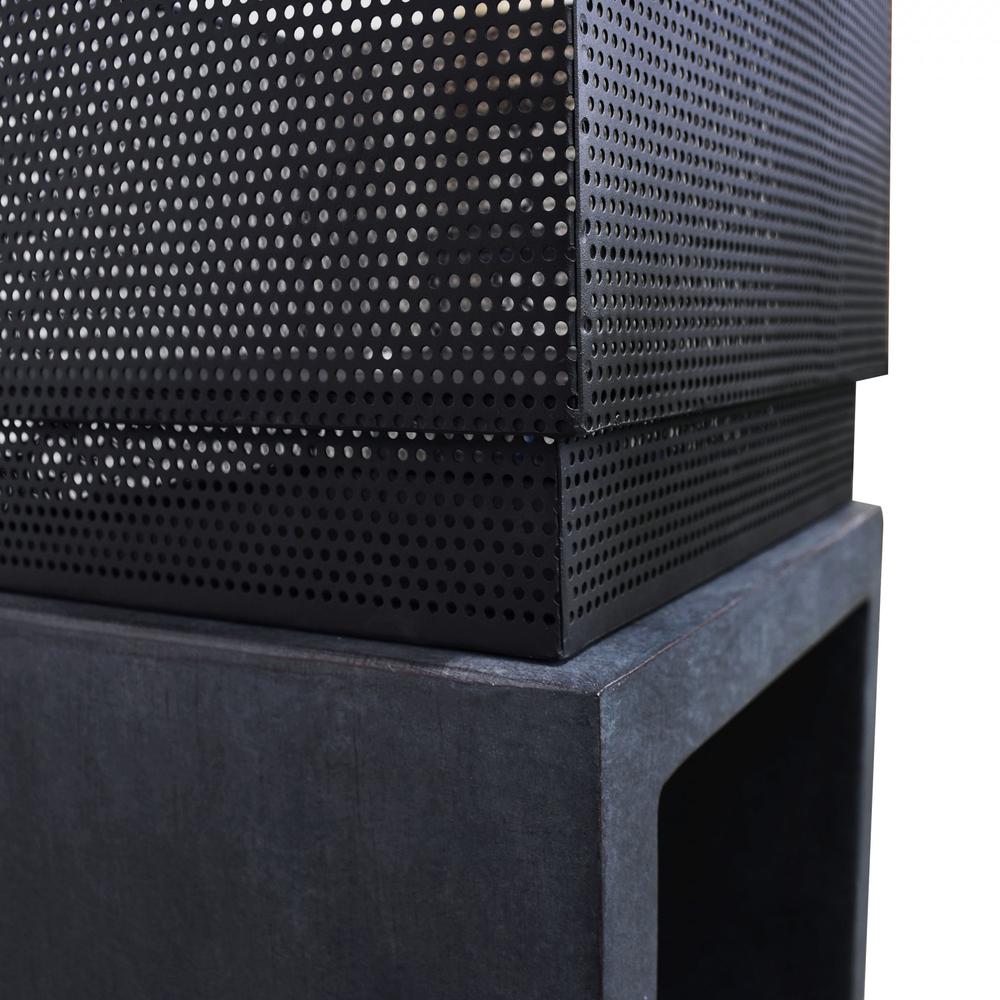 Sentinel Fire Basket in Dark Gray Granite. Picture 5