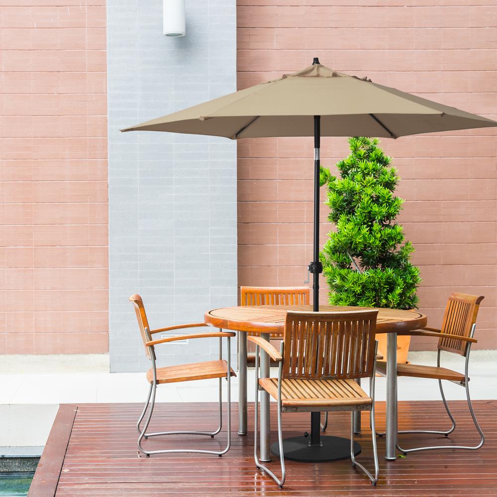 9-Foot Steel Market Patio Umbrella. Picture 2